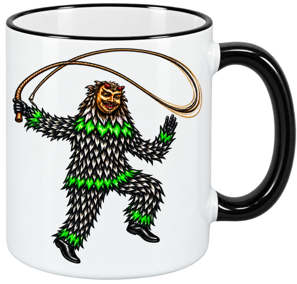 Oberprechtaler Bergteufel Tasse, schwarz