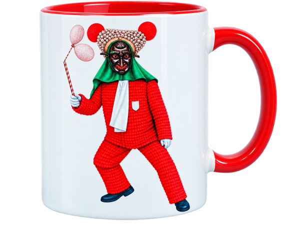 SCHUTTIG Tasse, ganz, roter Rand